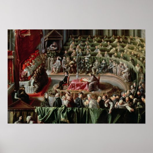 Prozess gegen Galileo, 1633 Poster (Vorne)