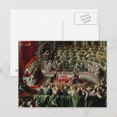 Prozess gegen Galileo, 1633 Postkarte (Vorne/Hinten)