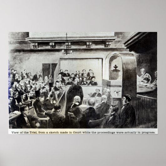 Prozess gegen Madeleine Smith, 1857 Poster (Vorne)