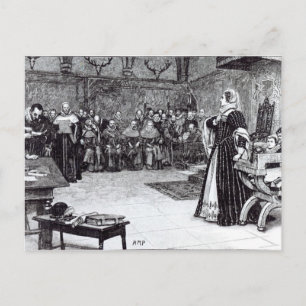 Prozess gegen Mary Queen of Schotten Postkarte