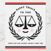 Prozessanwalt Weinetikett (Einzelnes Label)