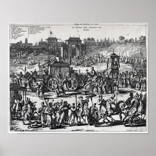 Prozession aus den Toren Macaus Poster (Vorne)