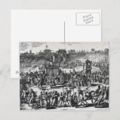 Prozession aus den Toren Macaus Postkarte (Vorne/Hinten)