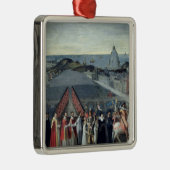 Prozession der Bruderschaft des Saint-Michel Silbernes Ornament (Rechts)