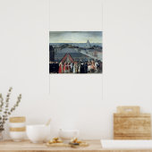 Prozession der Bruderschaft Saint-Michel Poster (Küche)