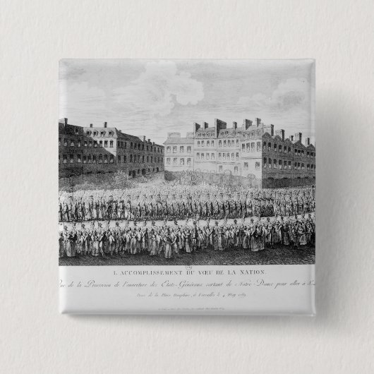 Prozession der Eröffnung den Anwesen Button (Vorderseite)