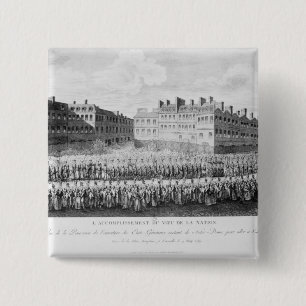 Prozession der Eröffnung den Anwesen Button