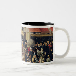 Prozession der heiligen Liga im Jahre 1590 Zweifarbige Tasse