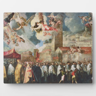 Prozession der Relikte des Heiligen Breskischen Bi Fotoplatte