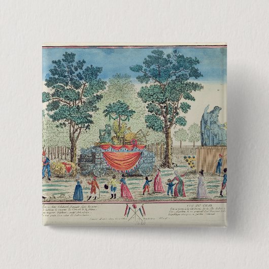 Prozession des Chariot der Landwirtschaft Button (Vorderseite)