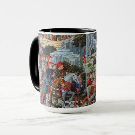Prozession des Magi-Benozzo Gozzoli Tasse (Vorderseite Links)