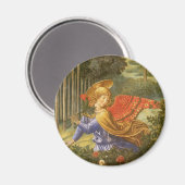 Prozession des Magi-Engels von Benozzo Gozzoli Magnet (Vorderseite/Rückseite)