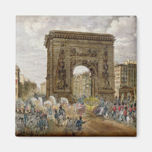 Prozession des Papstes Pius VII in Paris Magnet