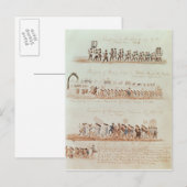 Prozession des St. Patrick's Day Postkarte (Vorne/Hinten)