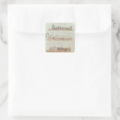 Prozession des St. Patrick's Day Quadratischer Aufkleber (Tasche)