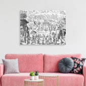 Prozession einer Braut im Zuhause Leinwanddruck (Insitu (Wohnzimmer))