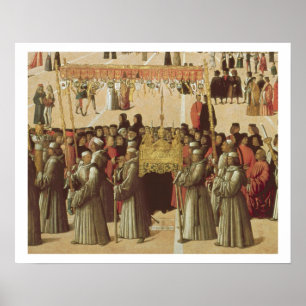 Prozession im des St Mark Quadrat, Detail von Poster