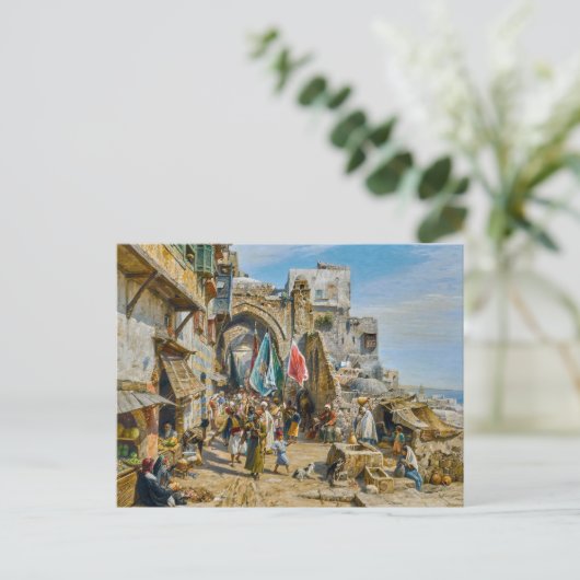 Prozession in Jaffa | Gustav Bauernfeind | Postkarte (Stehend Vorderseite)