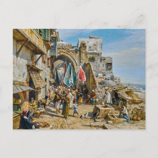Prozession in Jaffa | Gustav Bauernfeind | Postkarte (Vorderseite)