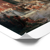 Prozession in Sevilla Kathedrale, 1833 (Öl auf Can Poster (Ecke)