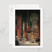 Prozession in Sevilla Kathedrale, 1833 (Öl auf Can Postkarte (Vorne/Hinten)