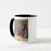 Prozession in St Mark Quadrat, Detail von musicia Tasse (Vorderseite Links)