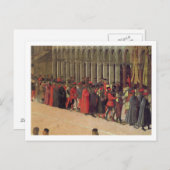 Prozession in St. Markusplatz, Detail musicia Postkarte (Vorne/Hinten)