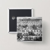 Prozession Königs George I zu St James Palast Button (Vorne & Hinten)