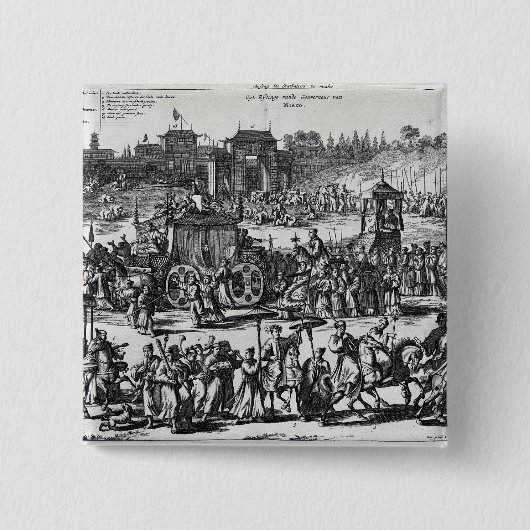 Prozession von den Toren von Macao Button (Vorderseite)