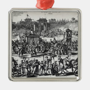 Prozession von den Toren von Macao Ornament Aus Metall