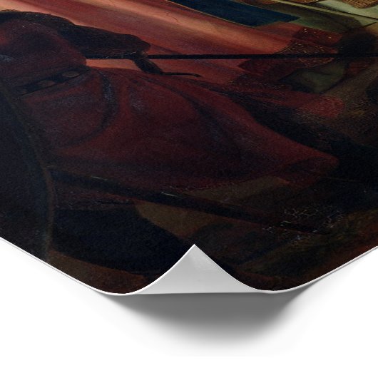 Prozession von Kreuzfahrern um Jerusalem Poster (Ecke)