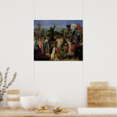 Prozession von Kreuzfahrern um Jerusalem Poster (Küche)