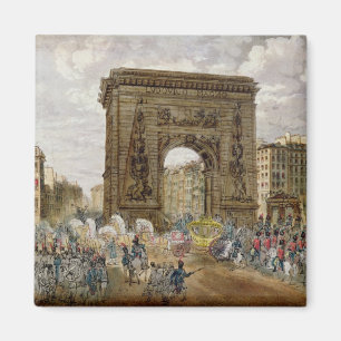 Prozession von Papst Pius VII in Paris Magnet