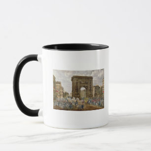 Prozession von Papst Pius VII in Paris Tasse