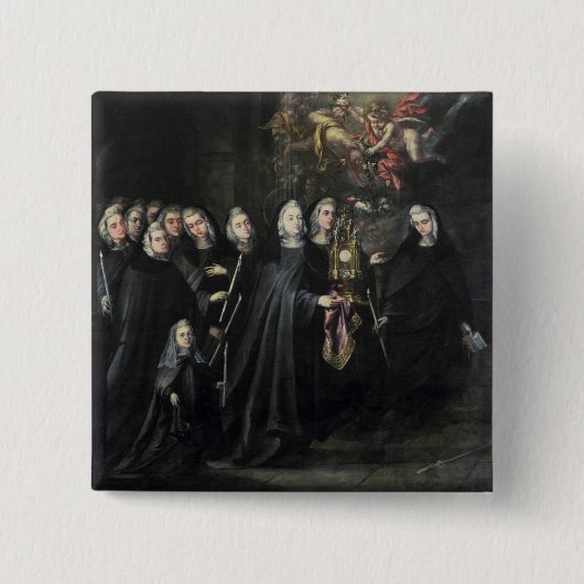 Prozession von St. Clare mit dem heiligen Button (Vorderseite)