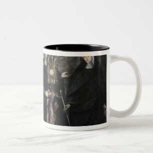 Prozession von St. Clare mit dem heiligen Zweifarbige Tasse