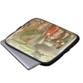 Prozession von St Gregory zum Castel St. Angelo Laptopschutzhülle (Vorne Knopf)