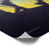 Prozession zu Frühstück Zombie Silhouette Poster (Ecke)