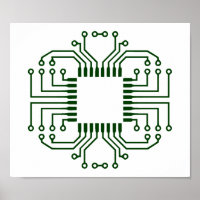 Prozessor mit elektrischer Leiterplatte