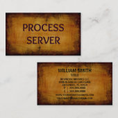 Prozessserver-Antike Visitenkarte (Vorne/Hinten)