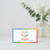 Prozessserver farbig, kundenspezifisches QR Visitenkarte (Stehend Vorderseite)