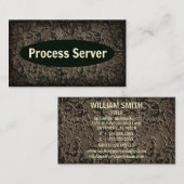 Prozessserver-gewitterte Visitenkarte (Vorne/Hinten)