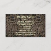 Prozessserver-gewitterte Visitenkarte (Rückseite)