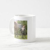 Prozewalskis Pferd- und Fohlenwandern Kaffeetasse (Vorderseite Links)