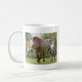 Prozewalskis Pferd- und Fohlenwandern Kaffeetasse (Links)