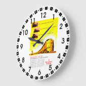 PRR Broadway Limited 50 Jahre alt Große Wanduhr (Winkel)
