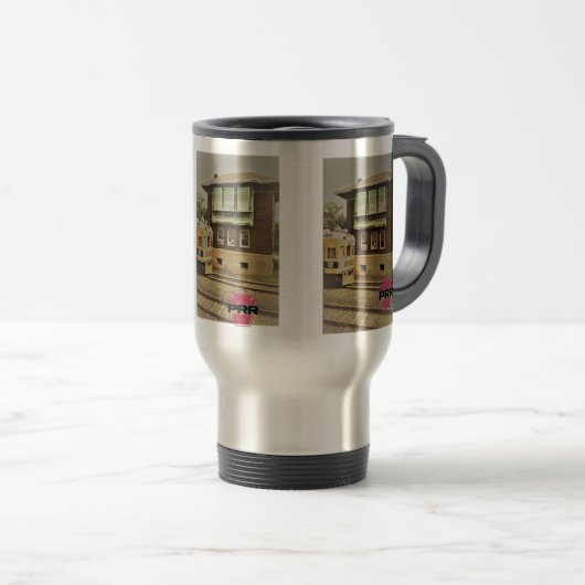 PRR Cork Signal Tower Travel Mug Reisebecher (VorderseiteRechts)