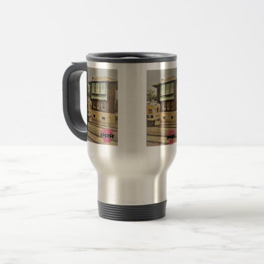 PRR Cork Signal Tower Travel Mug Reisebecher (Vorderseite Links)