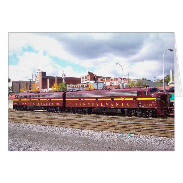 PRR E-8A(JTFS) 5809 und 5711 bei der Altoonia Rail (Vorderseite (Horizontal))