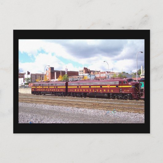 PRR E-8A(JTFS) 5809 und 5711 bei der Altoonia Rail Postkarte (Vorderseite)